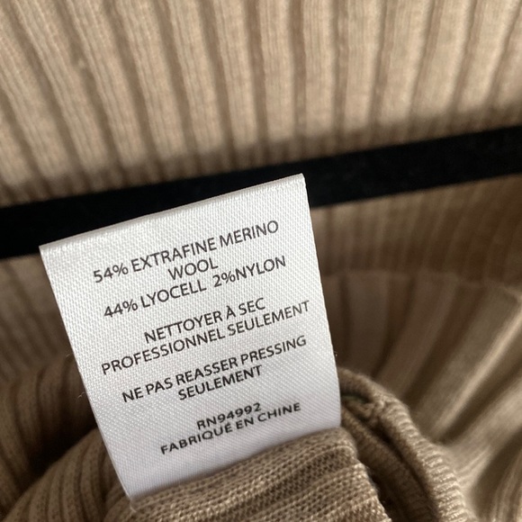JONATHAN SIMKHAI Kenley Fine Wool Sweater in Sparrow Small - Picture 7 of 8